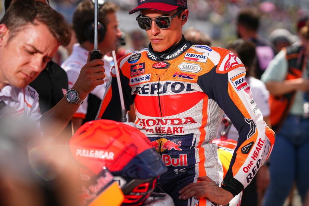 Marc Márquez se prepará para el GP